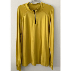 Men's Fabletics The Training Day 1/4 zip Long Sleeve Lightweight Athletic Shirt